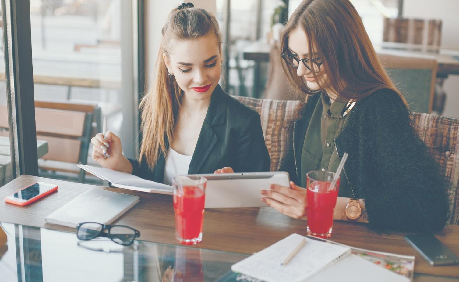 Professional financial consultation workspace